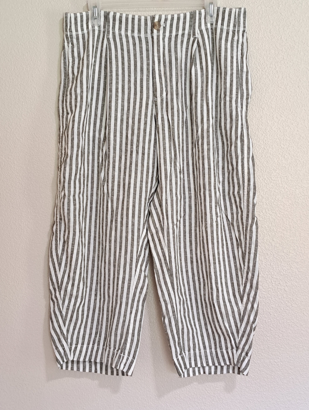Gap Linen Blend Barrel Pants Petite Large